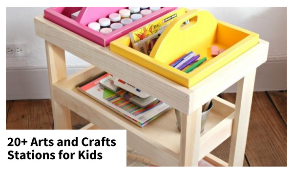 Kids arts sales and crafts table